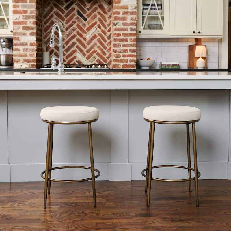 Maven Lane Stella Metal Kitchen Dining Stool