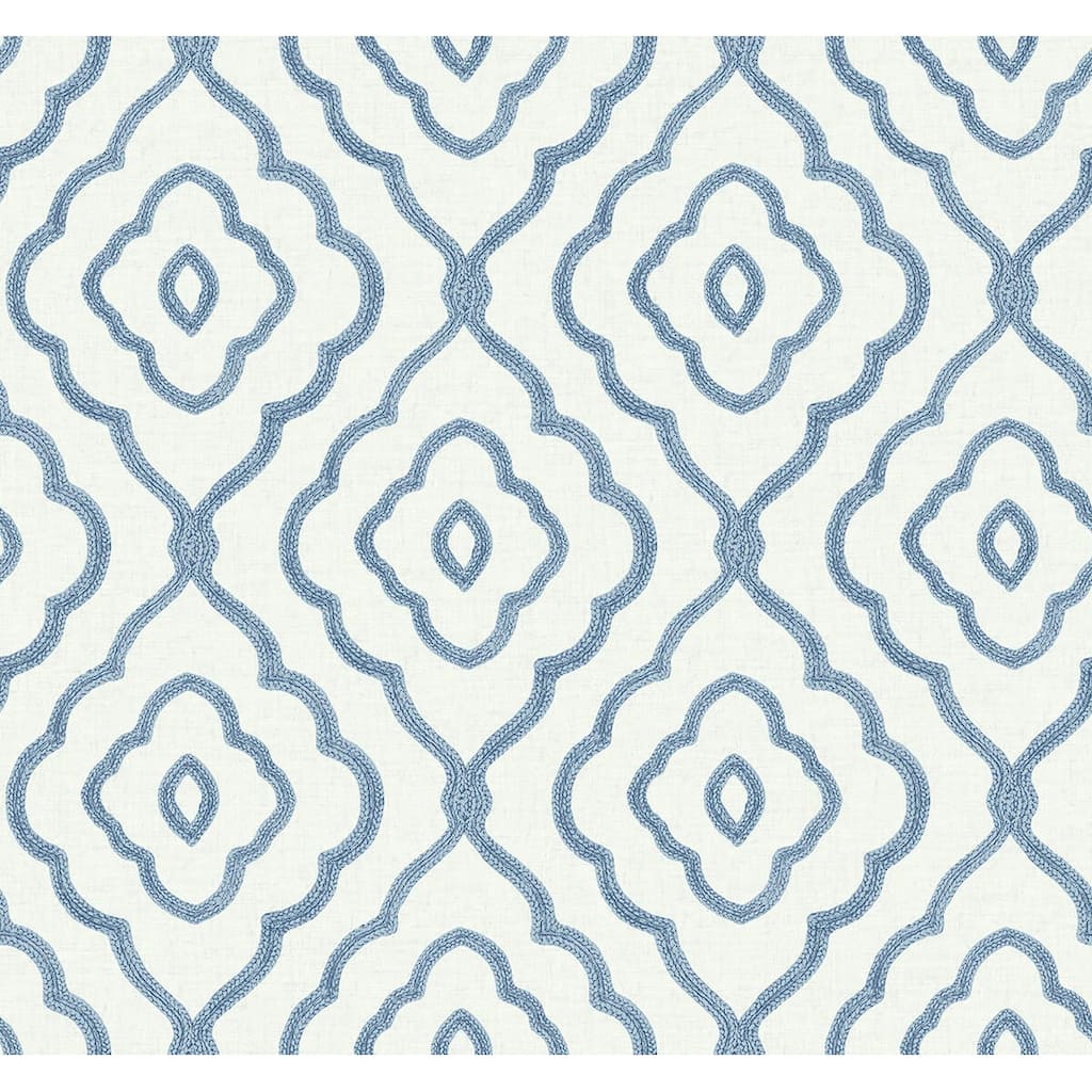Seabrook Designs Seaside Ogee Unpasted Wallpaper