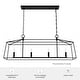preview thumbnail 8 of 9, Hunter Fair Oaks 4-Light Linear Chandelier - Dining Room, Island - Modern, Transitional, Lantern, Geometric - Designer!