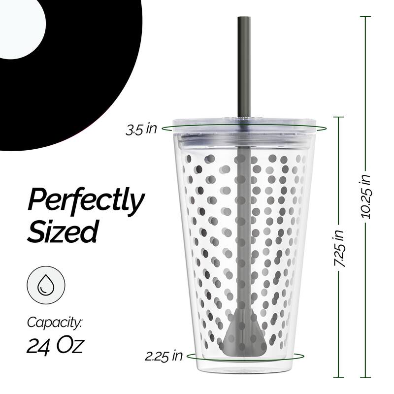 Copco Minimus Tumbler With Removable Straw And Double Wall Insulation - 24 oz.