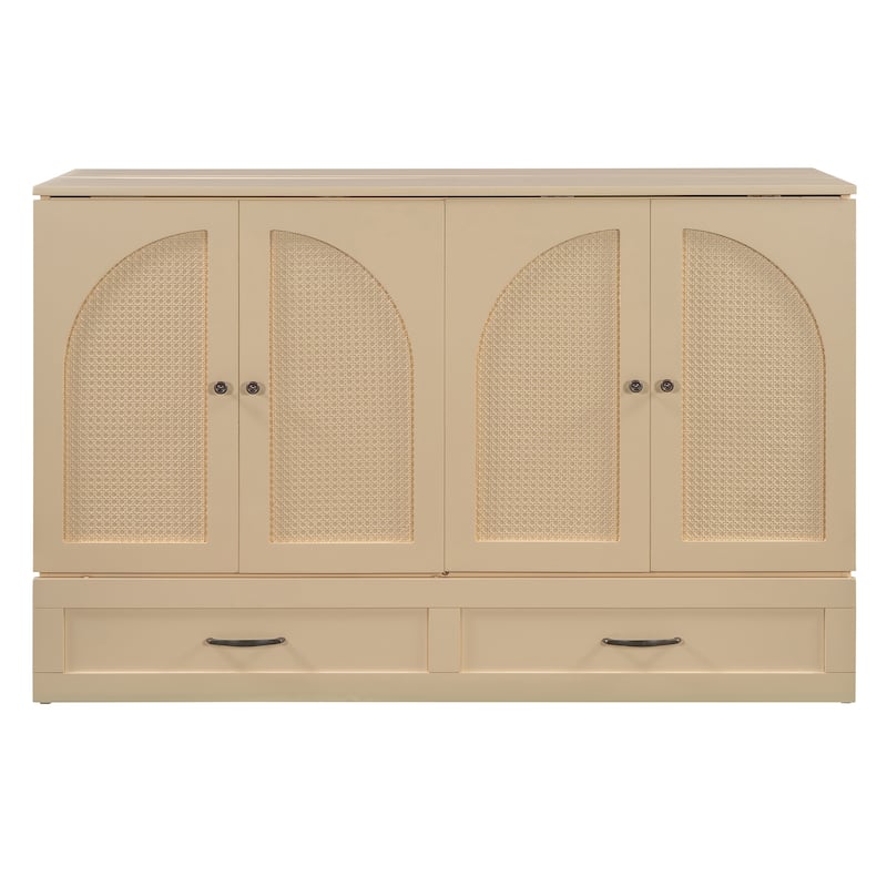 Murphy Bed with Large Drawers