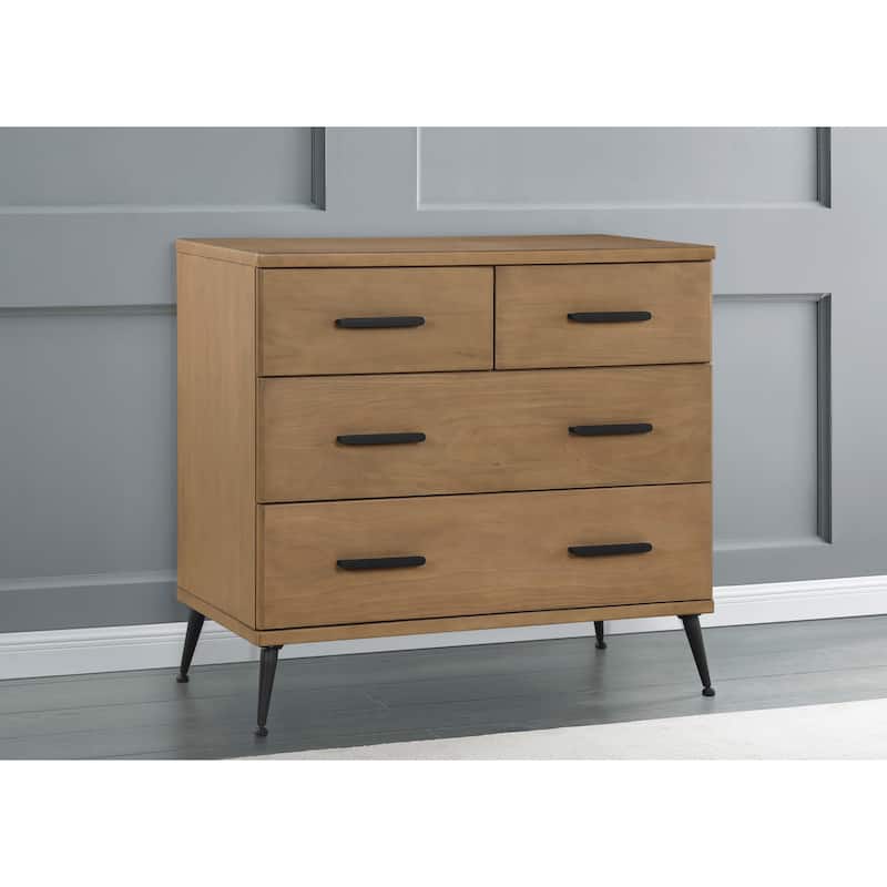 Sloane 4 Drawer Dresser with Changing Top and Interlocking Drawers - N/A - Brown
