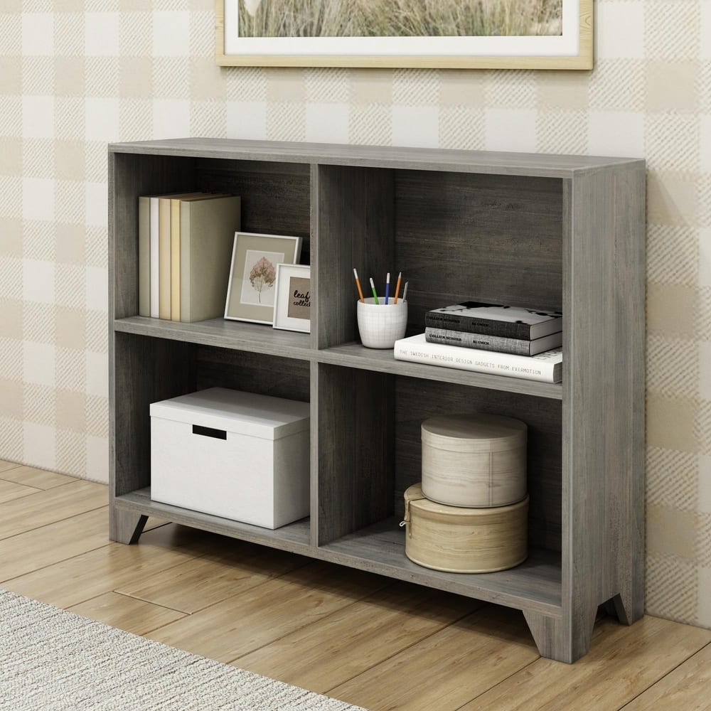 Max and Lily Farmhouse 4-Shelf Bookcase