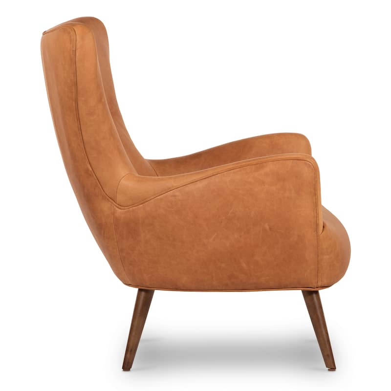 Poly and Bark Aida Lounge Chair (Set of 2) - Genuine Italian Leather