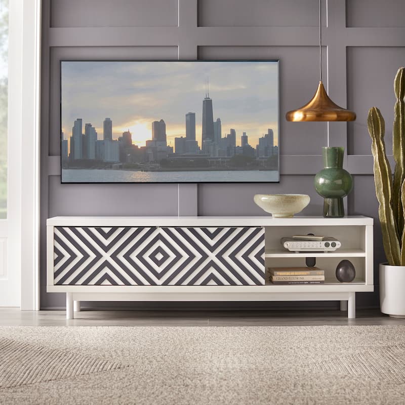 Lifestorey Mason Mid-century Geometric TV Stand
