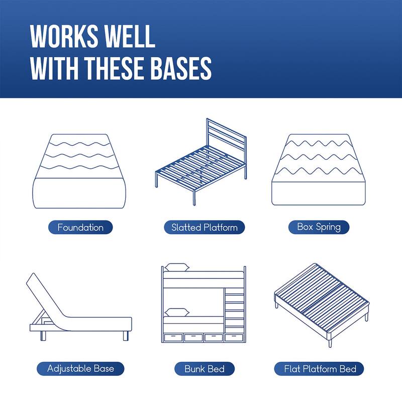 6 in. Gel-Infused Memory Foam Mattress