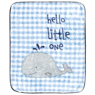 Hudson Baby Infant Boy High Pile Plush Blanket, Hello Little One, One Size - Hello Little One - One Size