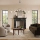 preview thumbnail 4 of 8, Rezz Black Modern Wagon Wheel LED Large Chandelier - 33.86 in. W x 32.68 in. H x 33.86 in. D