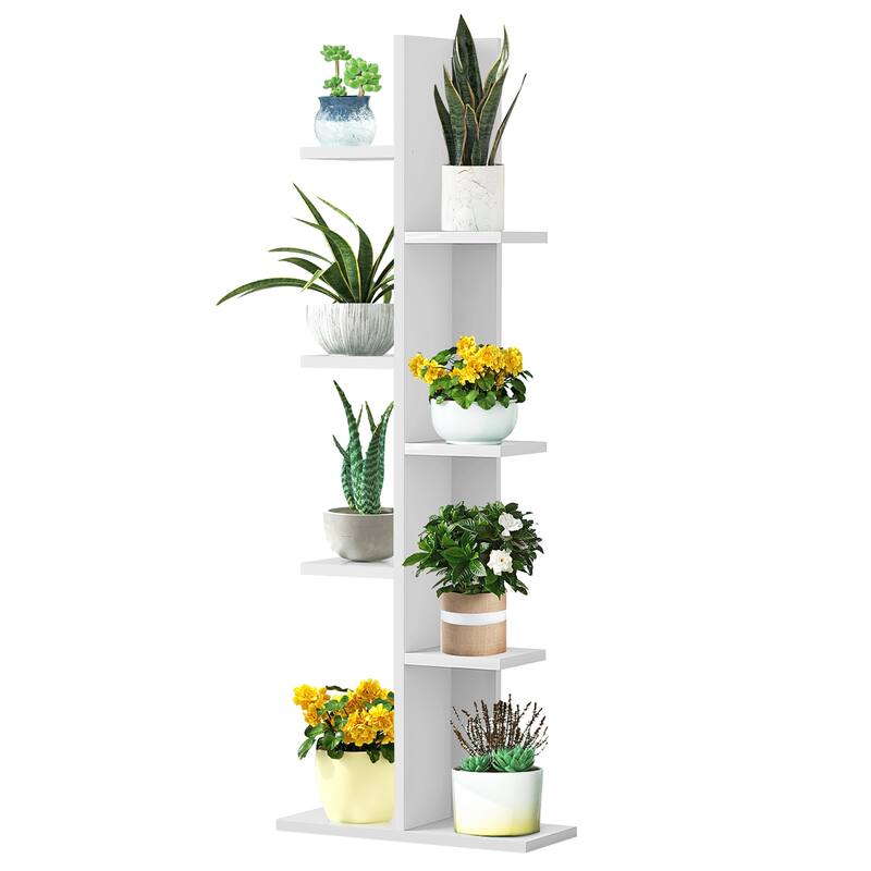Costway Open Concept Bookshelf Plant Display Shelf Rack Storage Holder - See details