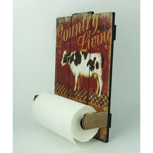 Shop Country Living Vintage Farmhouse Hanging Paper Towel Holder 17 5 X 13 75 X 4 5 Inches Overstock 22336852