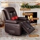 preview thumbnail 1 of 38, Power lift recliner chair with massage, cup holders, and side pocket.  22" Seat Width Brown