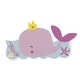 preview thumbnail 1 of 0, Bedtime Originals Sugar Reef Pink/Blue Whale Nursery Wall Decor