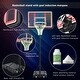 preview thumbnail 13 of 16, Portable 4.76-10ft Height Adjustable Waterproof Basketball Hoop Basketball System with LED Basketball Hoop Colorful Lights