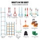 preview thumbnail 9 of 22, Ninja Warrior Obstacle Course for Kids Backyard Toys Training Equipment Set