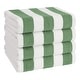 preview thumbnail 41 of 64, American Soft Linen,100% Cotton 4 Pack Beach Towels, 30 x 60 Cabana Striped Pool Towels Sage Green