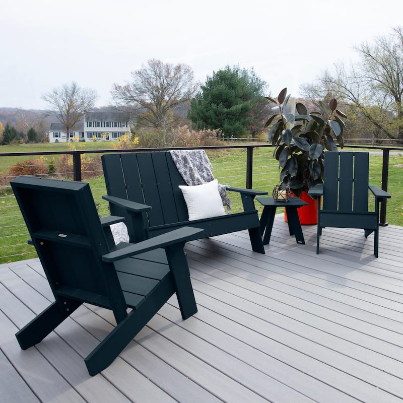 HIGHWOOD Italica Modern 4-Piece Adirondack Patio Set
