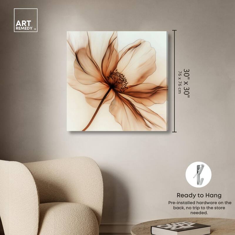 Fragile Elegance I Canvas by Art Remedy, Gallery Wrapped