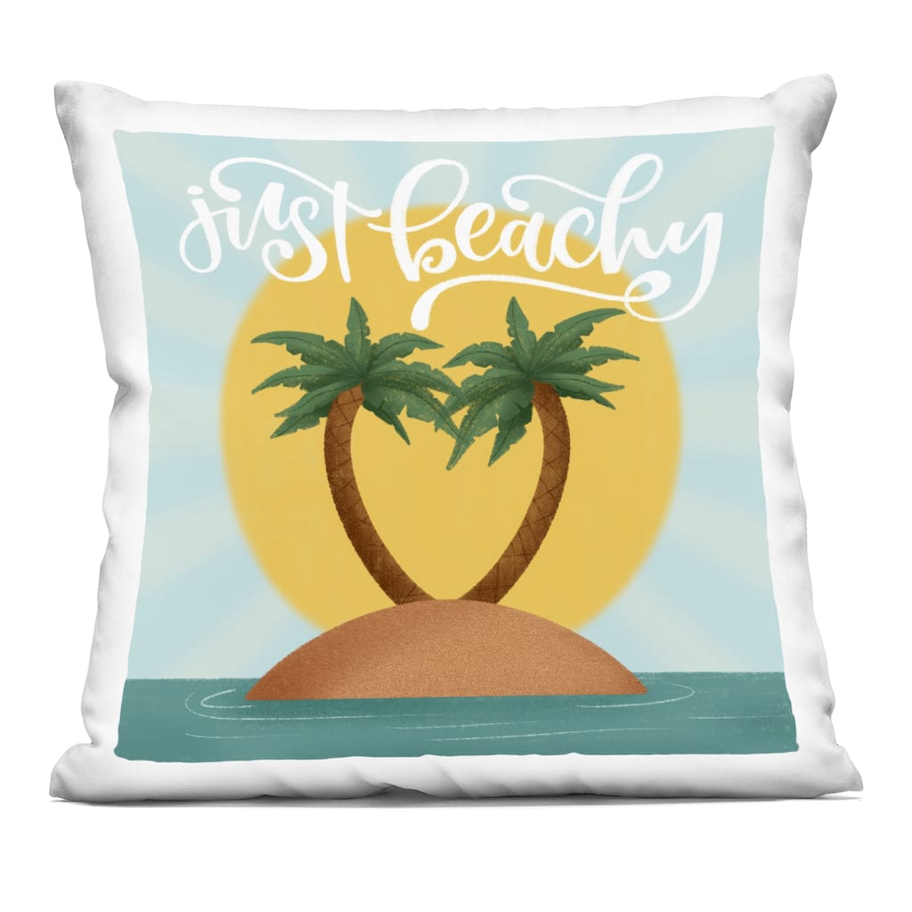 Stupell Just Beachy Tropical Island Decorative Printed Throw Pillow Design by Sarah Hickman