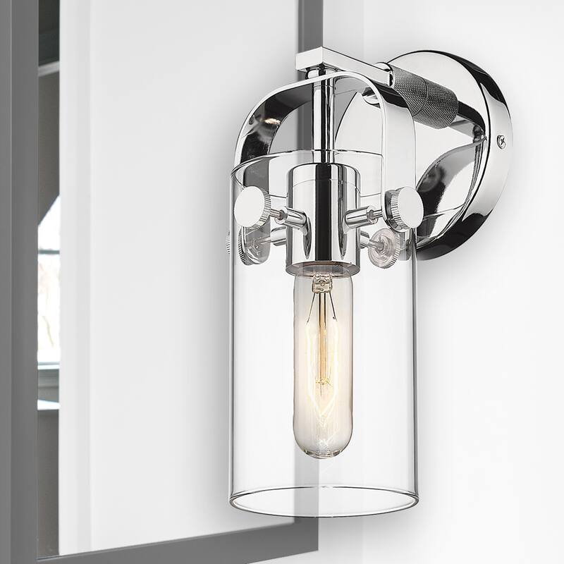 Innovations Lighting Pilaster II Cylinder - 1 Light 7" Wall-Mounted Sconce