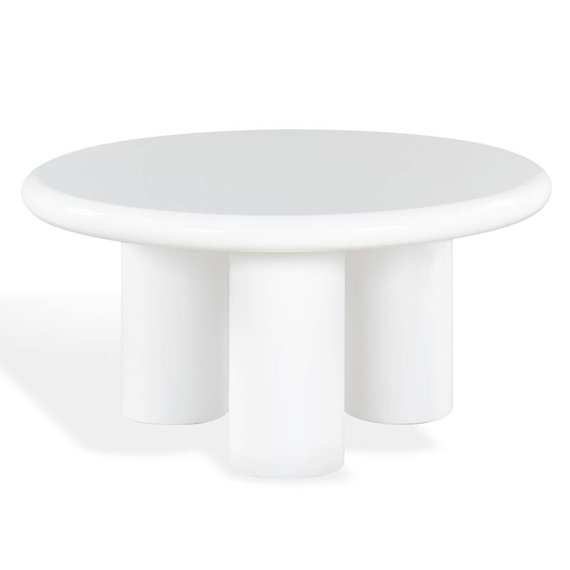 SAFAVIEH Couture Lollita Round Concrete Coffee Table - 35"W x 35"D x 18"H