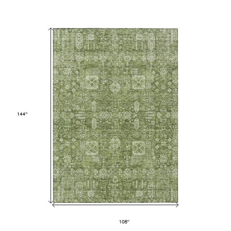 HomeRoots Oriental Transitional Rectangle Outdoor Rug