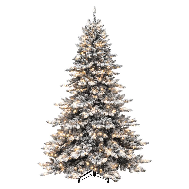 Puleo International 6.5 ft. Pre-Lit Royal Majestic Artificial Christmas Tree with 500 Clear Incandescent Lights