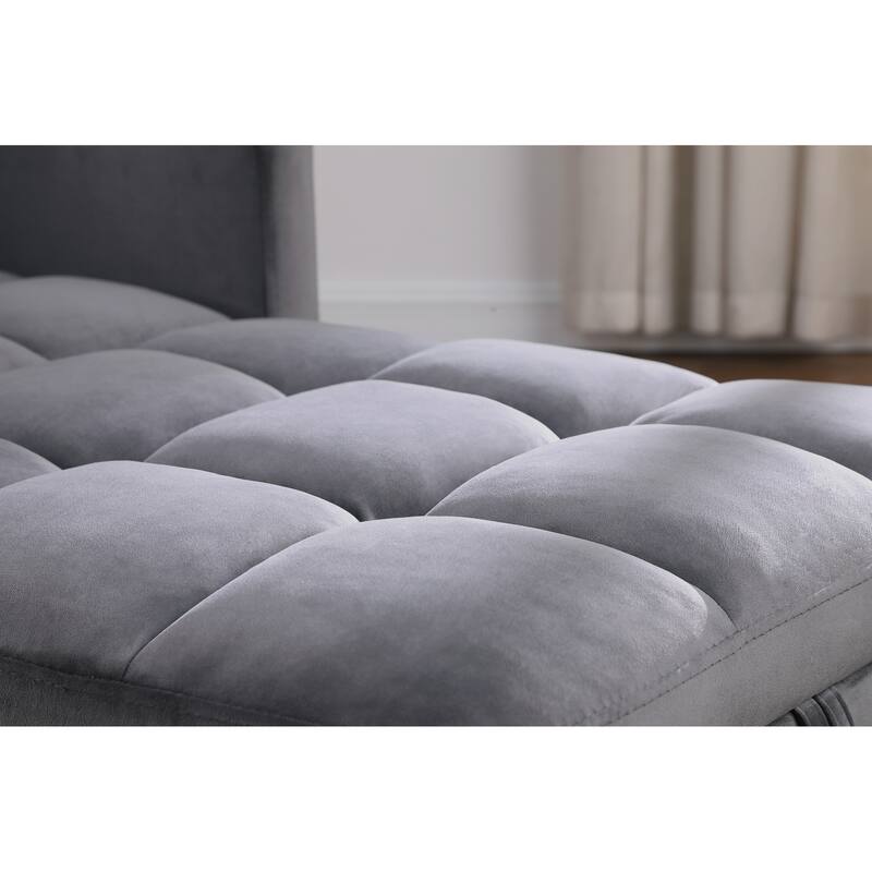 Convertible Sleeper Sofa Chair Bed, Adjustable Chair with Pillow, Multi-Functional Sleeper Chair