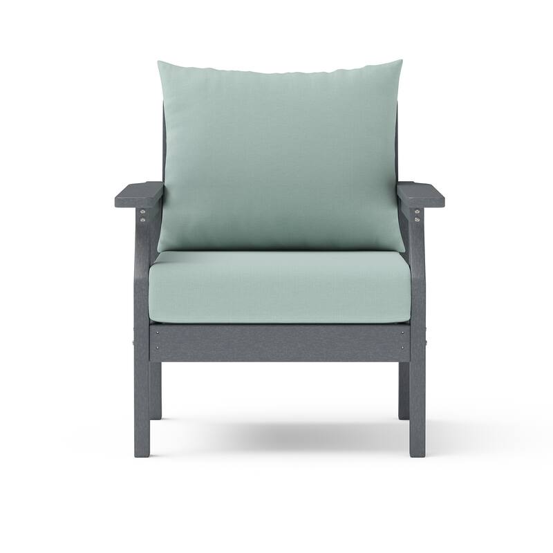 Kamas Outdoor Patio Club Chair - Charcoal Frame