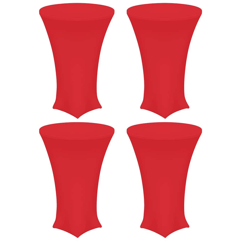 4pcs Cocktail Tablecloth Spandex Stretch Table Cover