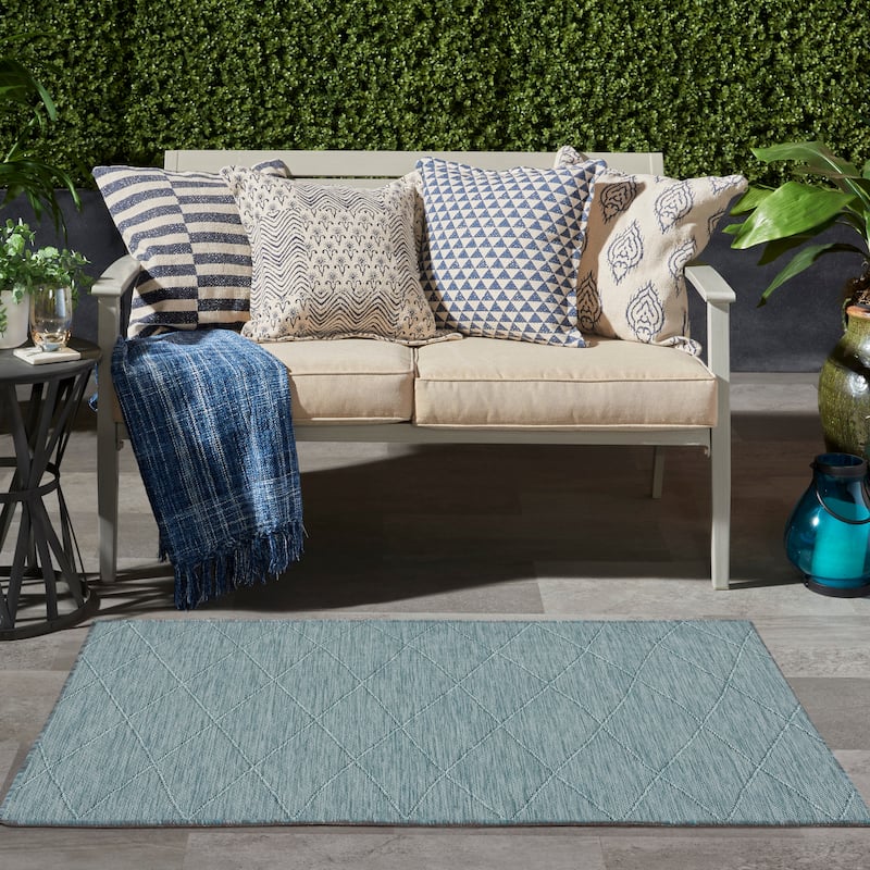 Nourison Practical Solutions Indoor/Outdoor Geometric Area Rug
