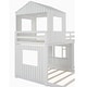 preview thumbnail 11 of 9, Wood Twin over Full Bunk Bed with Playhouse & Custom Layout