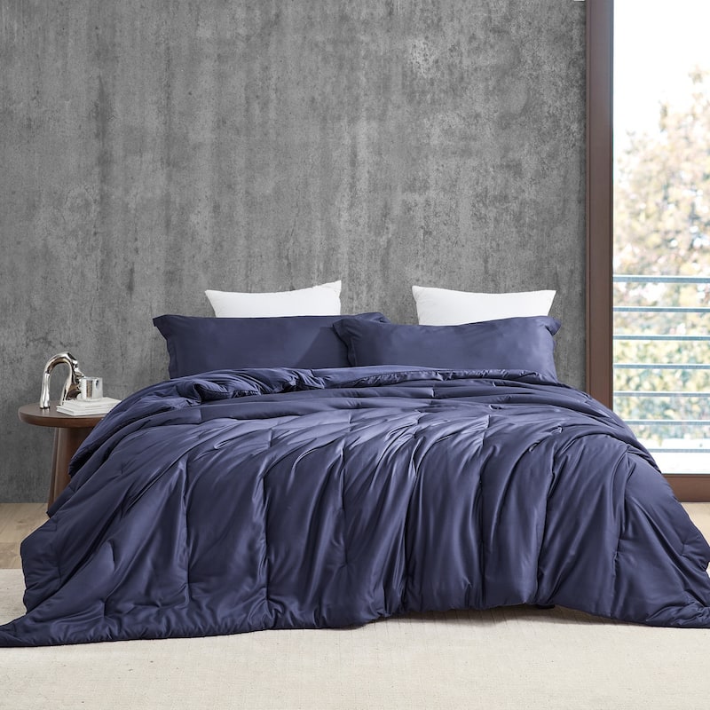 Bamlin Butter - Coma Inducer® - Oversized Cooling Comforter Set - Navy Eclipse - King