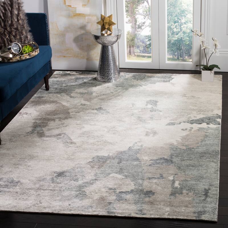 SAFAVIEH Couture Hand-knotted Tibetan Efthemia Modern Wool Rug