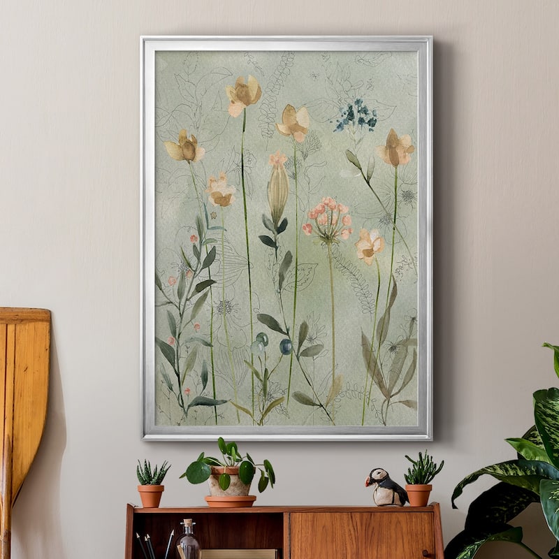 Botanical Sketchbook Premium Framed Print - Ready to Hang