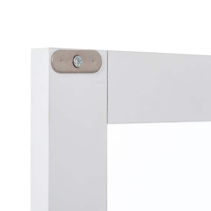 64" Wood 4-door Bathroom Cabinet with Adjustable Shelves