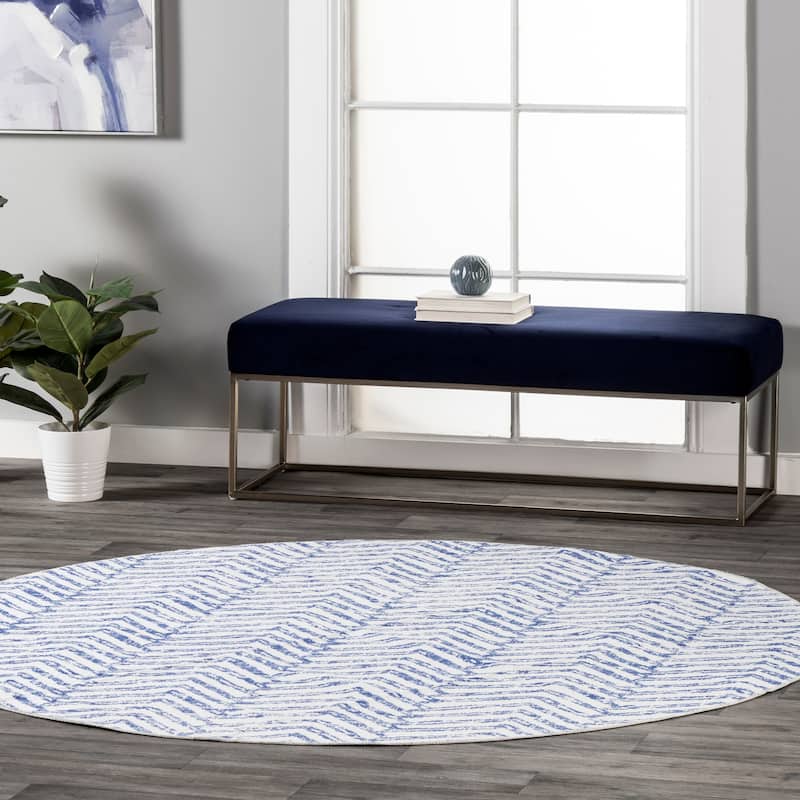Nuloom Rosanne SpinClean Machine Washable Geometric Area Rug