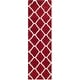 preview thumbnail 123 of 145, SAFAVIEH Hudson Shag Ariola Trellis 2-inch Thick Rug 2'3" x 12' Runner - Red/Ivory