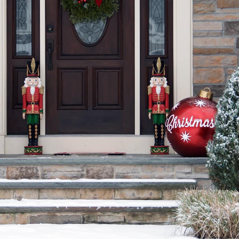 Kristoff the Nutcracker Soldier - 37-Inch Christmas Decor - Set of 2