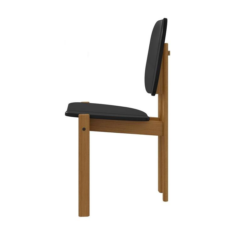 Manhattan Comfort Mid-Century Gales 70.87 Dining Table Set