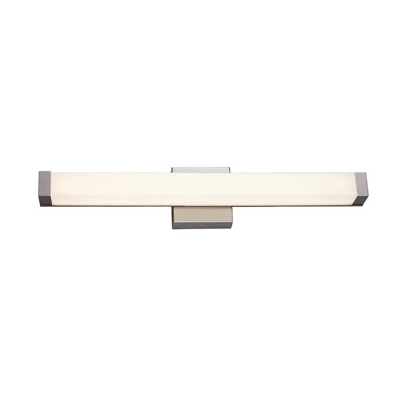 Justice Design Group Mio ADA 25" LED Linear Wall/Bath Sconce - Opal Acrylic - Brushed Nickel Finish - Brushed Nickel