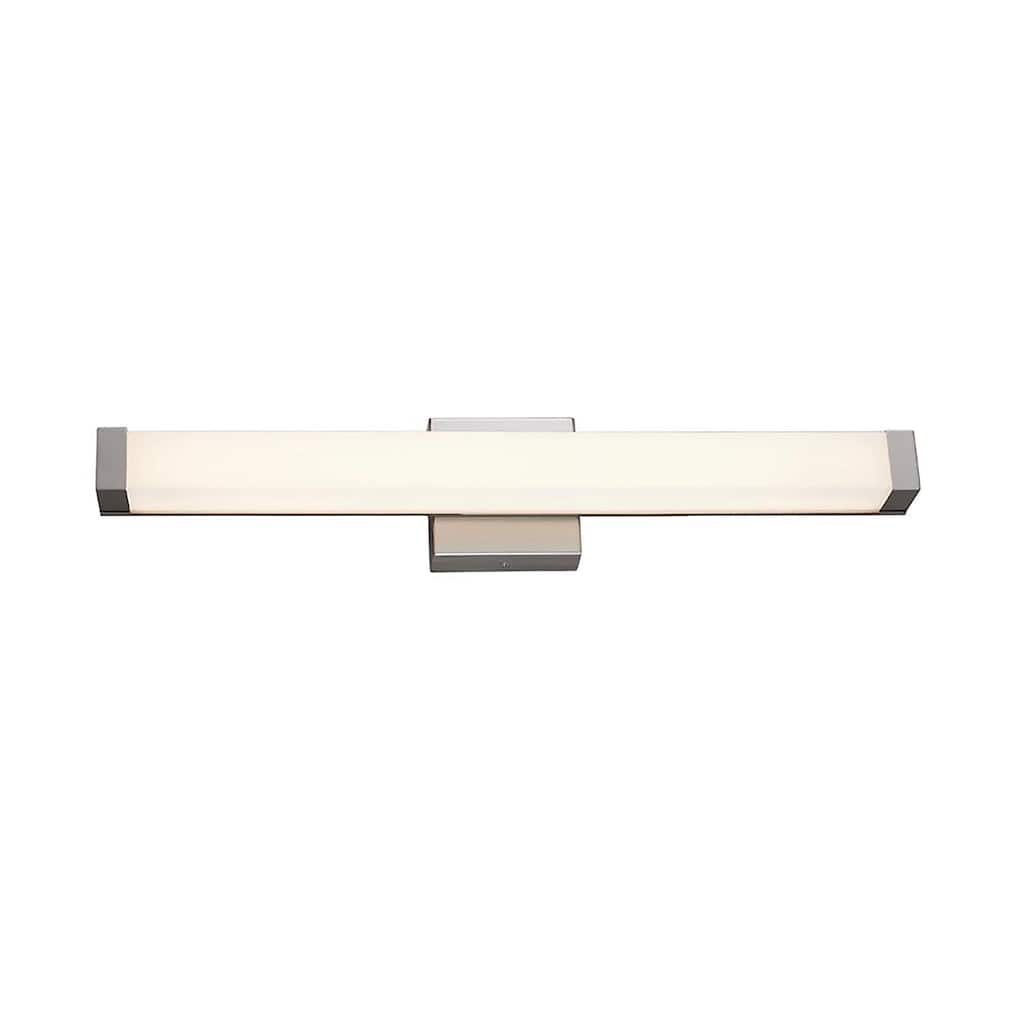 Justice Design Group Mio ADA 25" LED Linear Wall/Bath Sconce - Opal Acrylic - Brushed Nickel Finish