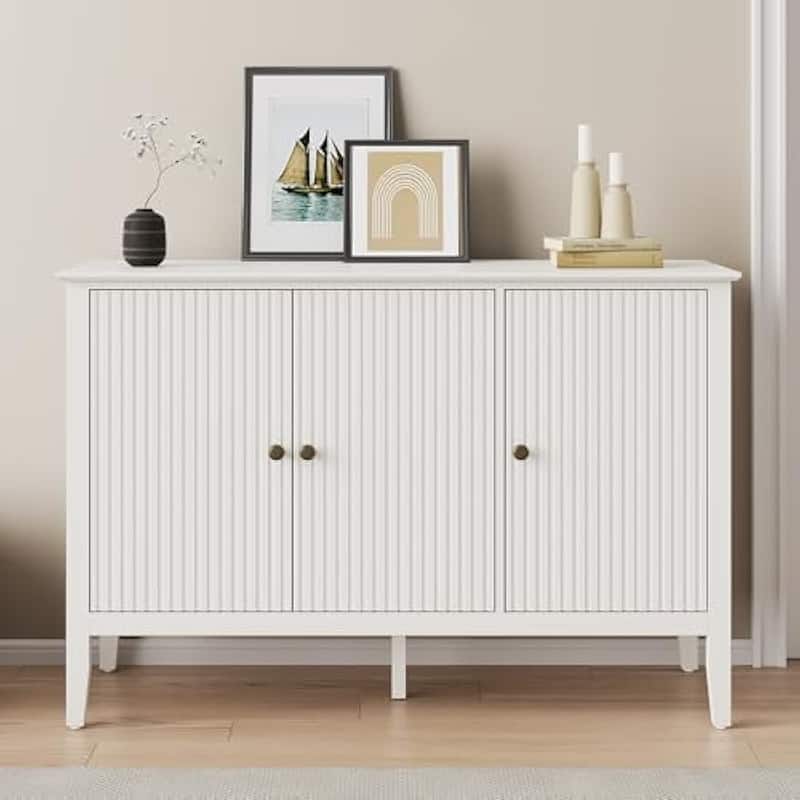 Modern 3-Door Cabinet with Adjustable Shelves