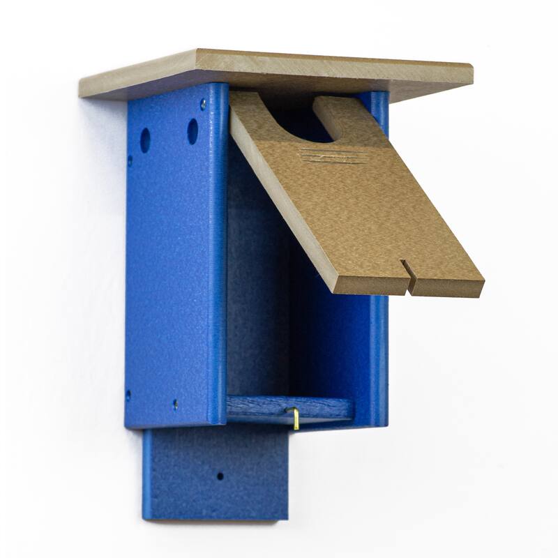 OUTDOOR LEISURE PRODUCTS Model GM23WWBL Blue Bird House Made of High Density Poly Resin