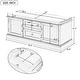 preview thumbnail 29 of 27, Merax Storage Bench with 2 Drawers and 2 Cabinets