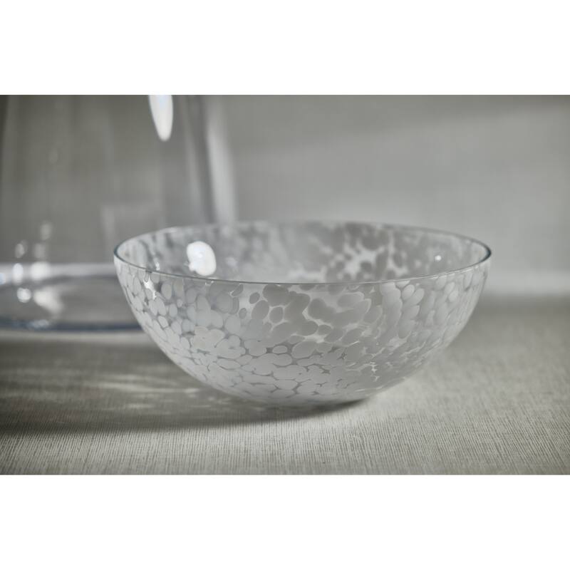 Trofa Confetti Glass Bowl - 15" x 5.75"