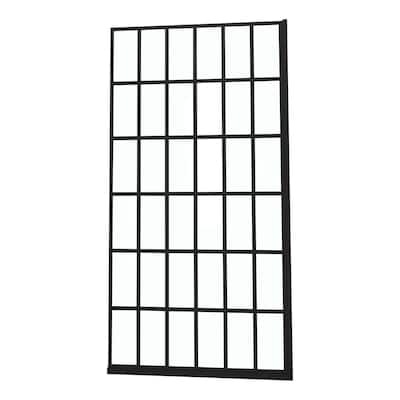 Shower Door 34" W x 72" H Single Panel Frameless Fixed Shower Door