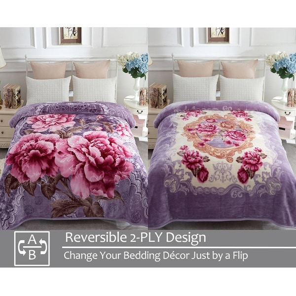 Reversible sales mink blanket