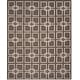 preview thumbnail 26 of 29, Martha Stewart by SAFAVIEH Square Dance Wool/ Banana Silk Rug 8' x 10' - Tilled Soil Brown - Rectangle