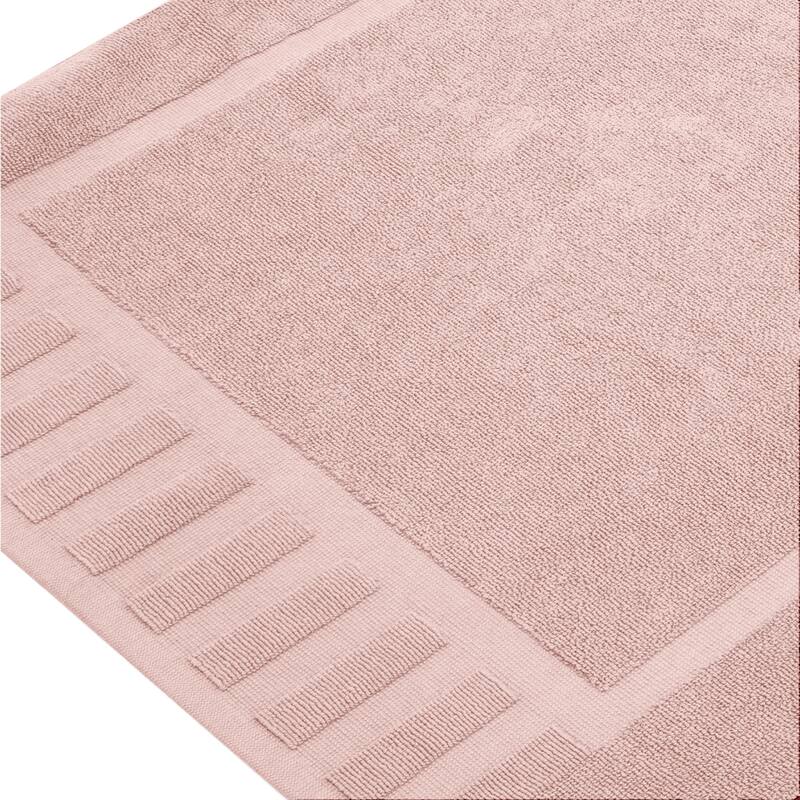White Classic Luxury Cotton Bath Mat 22x34 Set of 2