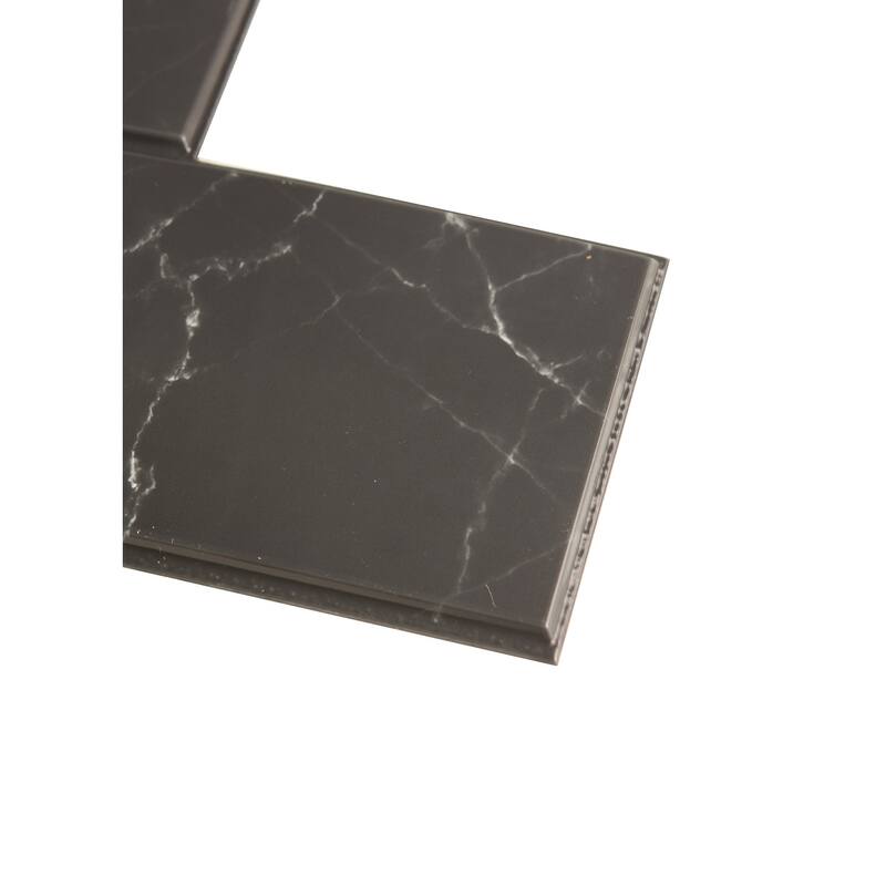 Marble Black Peel and Stick Backsplash Tiles